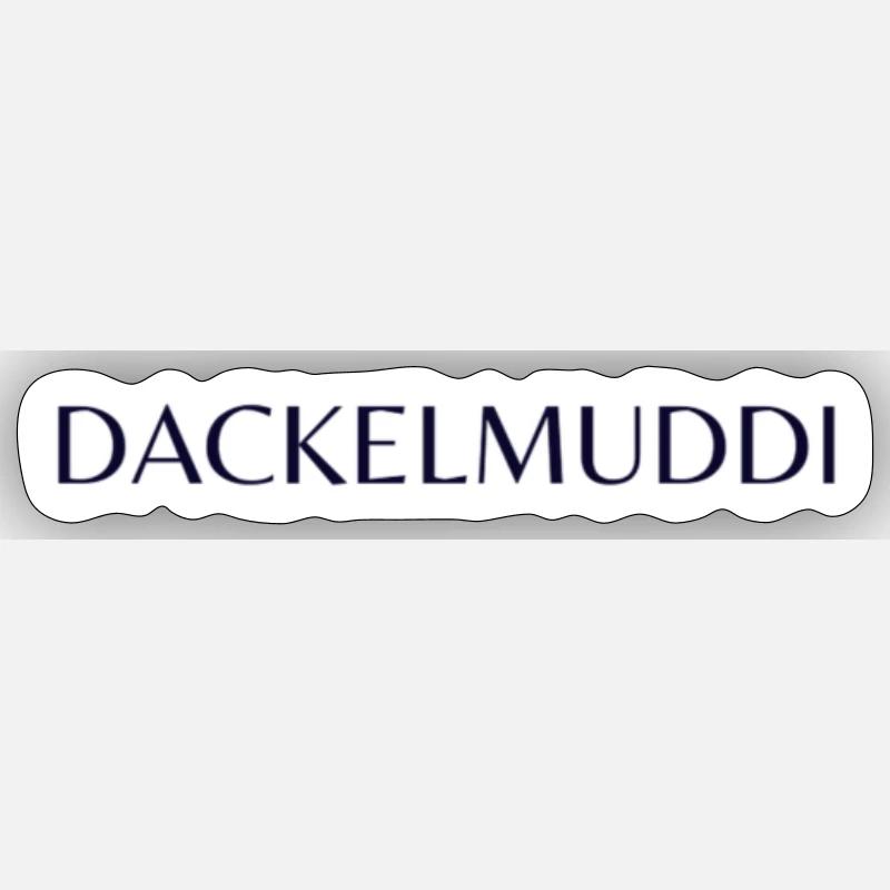 Dackelmotiv, Dackel, Dackelmuddi Sticker Größe S (10 x 10 cm)