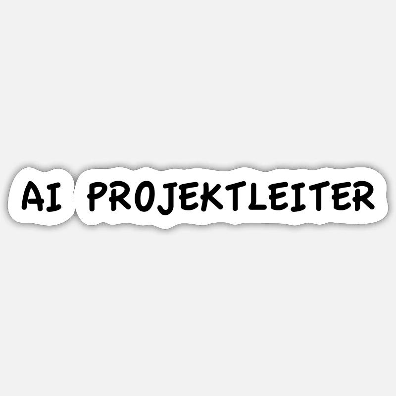 AI Project Manager Sticker size S (10 x 10 cm)