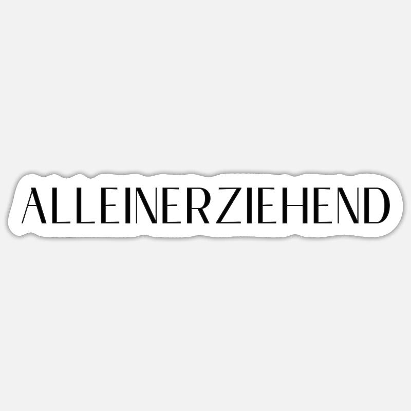 Monoparental - Sticker taille S (10 x 10 cm) - blanc mat