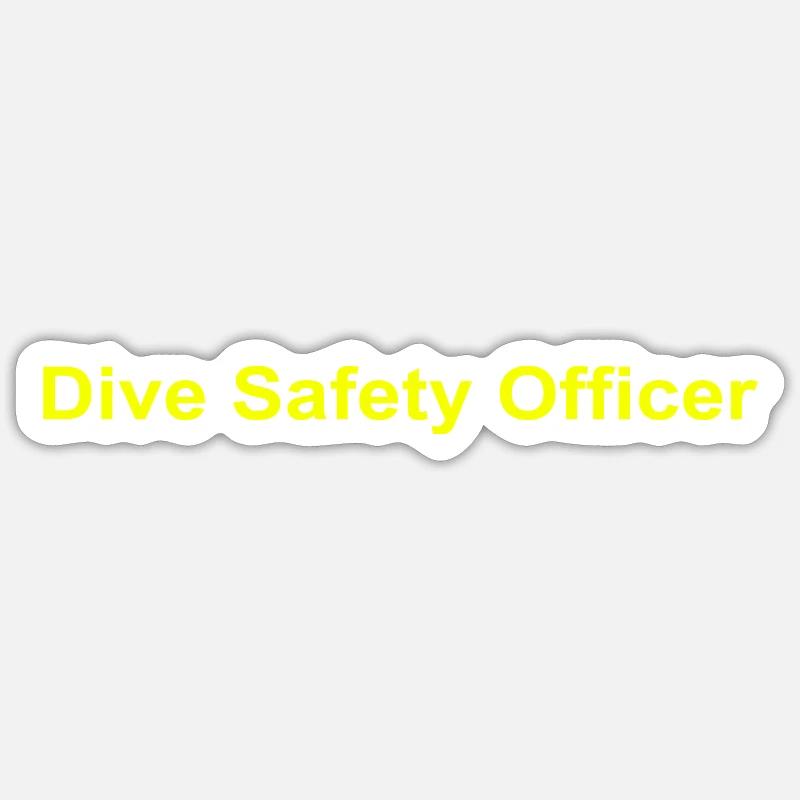 Agent de sécurité en plongée Sticker taille S (10 x 10 cm)