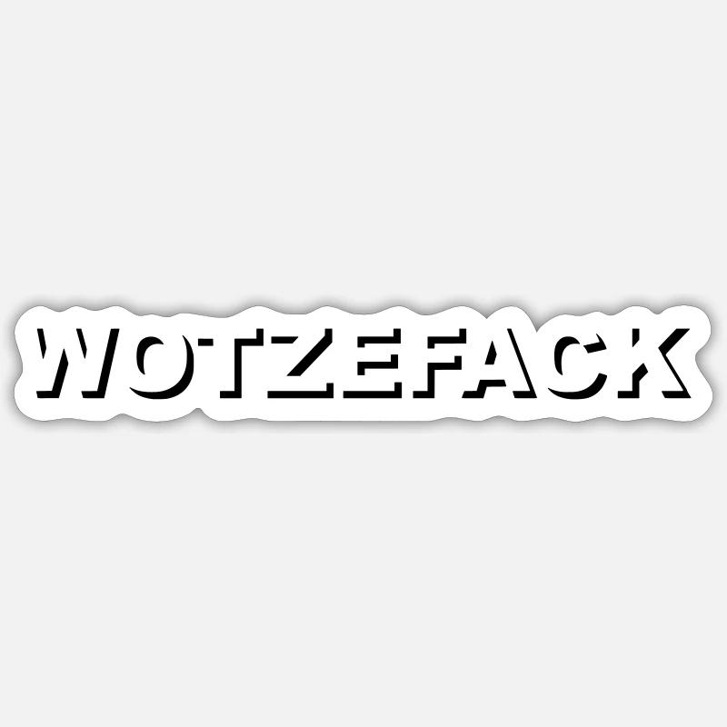 Wotzefack Sticker Größe S (10 x 10 cm)
