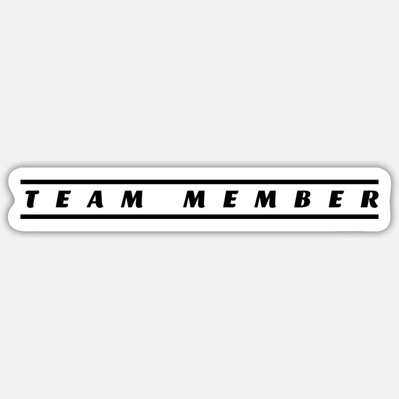 Équipier - Sticker taille S (10 x 10 cm) - blanc mat