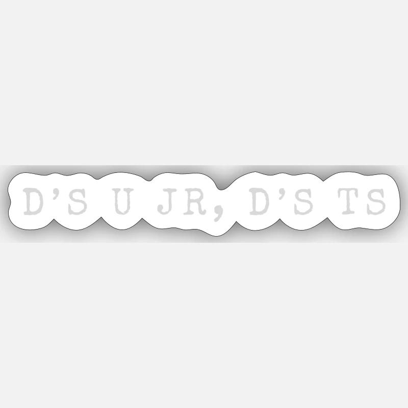 Devil's Son graues Licht - Sticker Größe S (10 x 10 cm) - Mattweiß