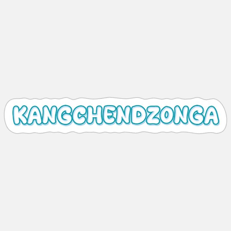 Trekking Kangchendzoenga - Sticker Größe S (10 x 10 cm) - Mattweiß