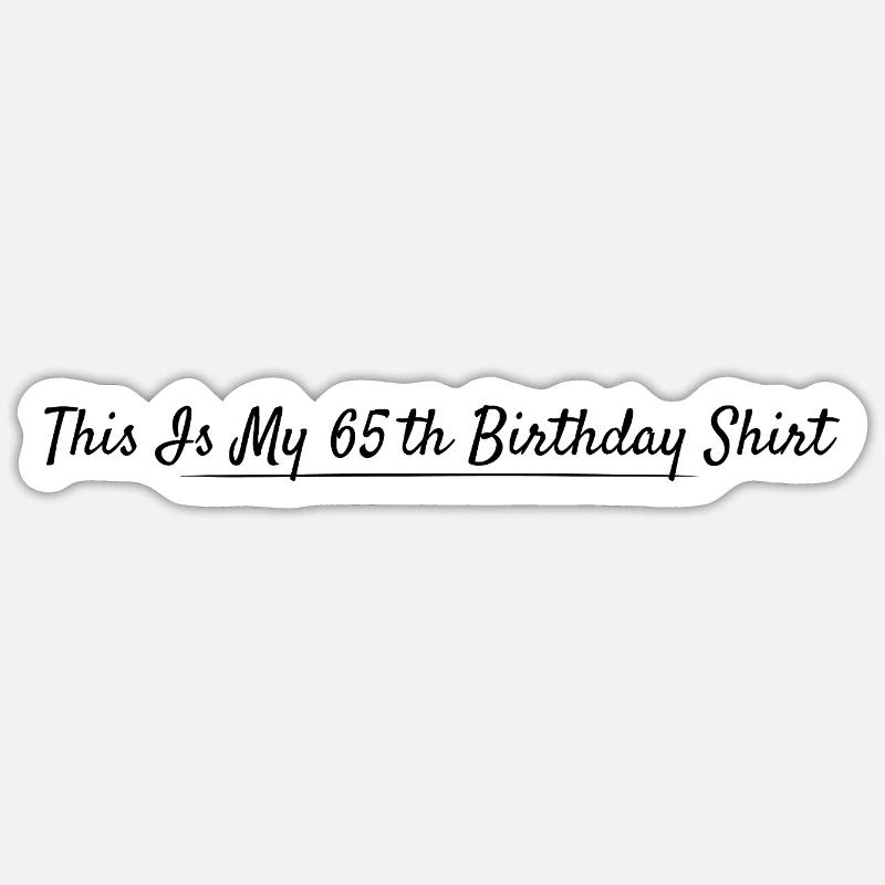65th Anniversary Retro October 1960 - Sticker size S (10 x 10 cm) - white matte