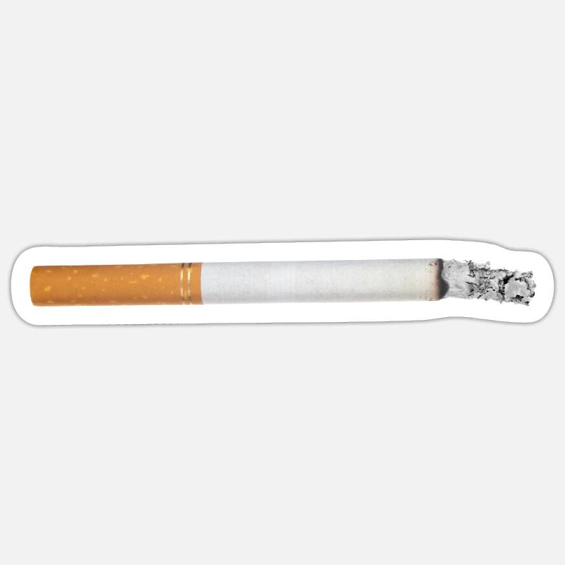 Cigarette Smoke Shade - Sticker size S (10 x 10 cm) - white matte