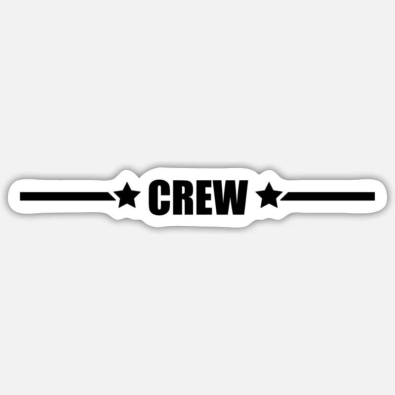 équipage - Sticker taille S (10 x 10 cm) - blanc mat