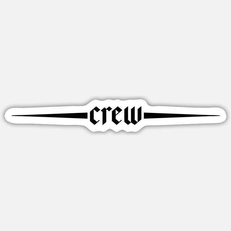 Crew Line Sticker size S (10 x 10 cm)