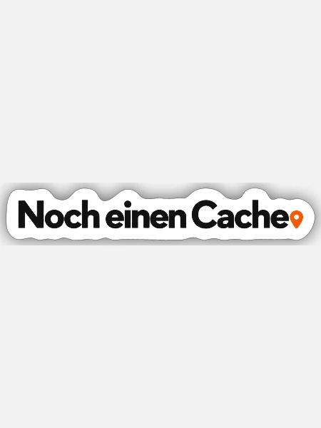 Noch einen Cache - Sticker Größe S (10 x 10 cm) - Mattweiß