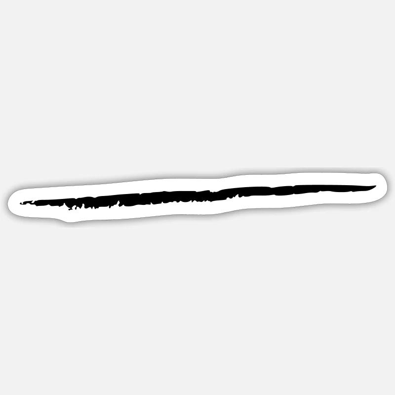 Stroke Art Brush Stroke Underscore Crack Line Sticker size S (10 x 10 cm)