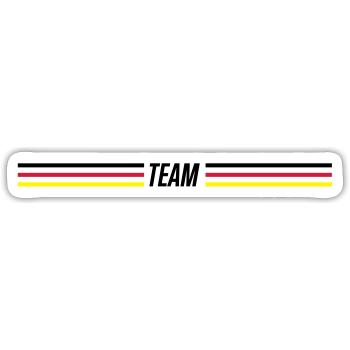 germany team - Sticker Größe S (10 x 10 cm) - Mattweiß - Vorne