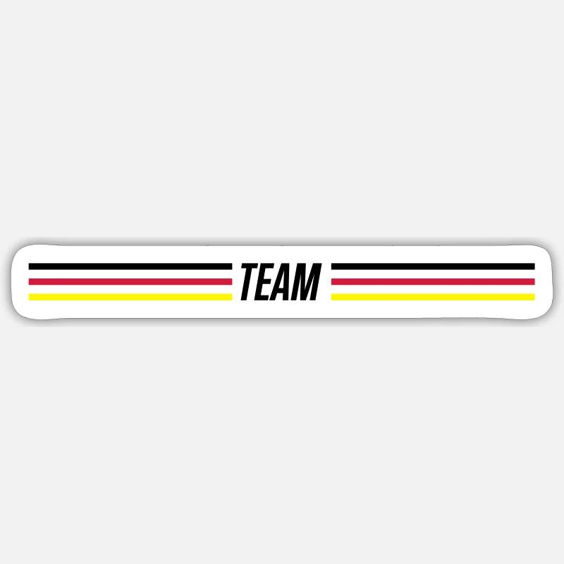 germany team - Sticker Größe S (10 x 10 cm) - Mattweiß