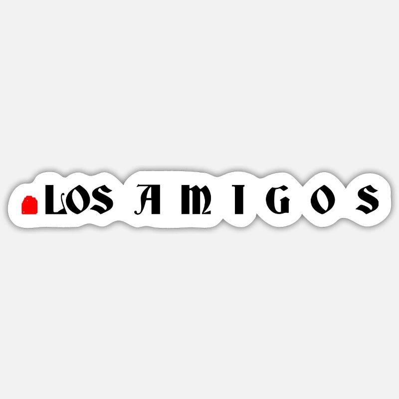 THE AMIGOS... 37 - Sticker size S (10 x 10 cm) - white matte