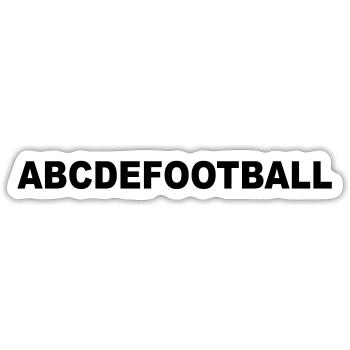 football - Sticker taille S (10 x 10 cm) - blanc mat - Devant