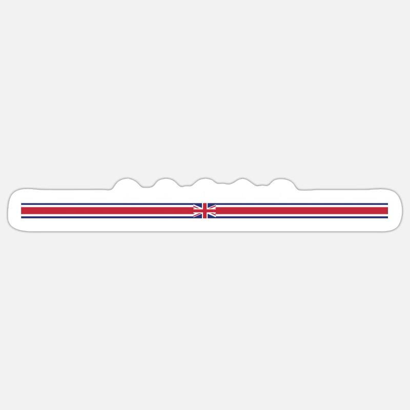 british line guard - Sticker size S (10 x 10 cm) - white matte