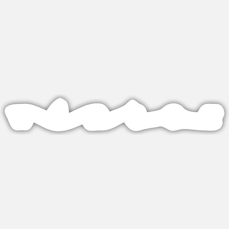 Hiver - Sticker taille S (10 x 10 cm) - blanc mat