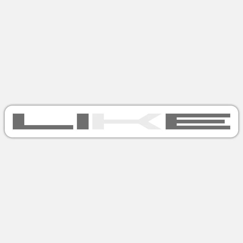 Comme un mensonge - Sticker taille S (10 x 10 cm) - blanc mat