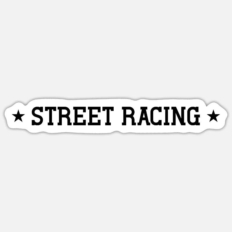 Course de rue Sticker taille S (10 x 10 cm)
