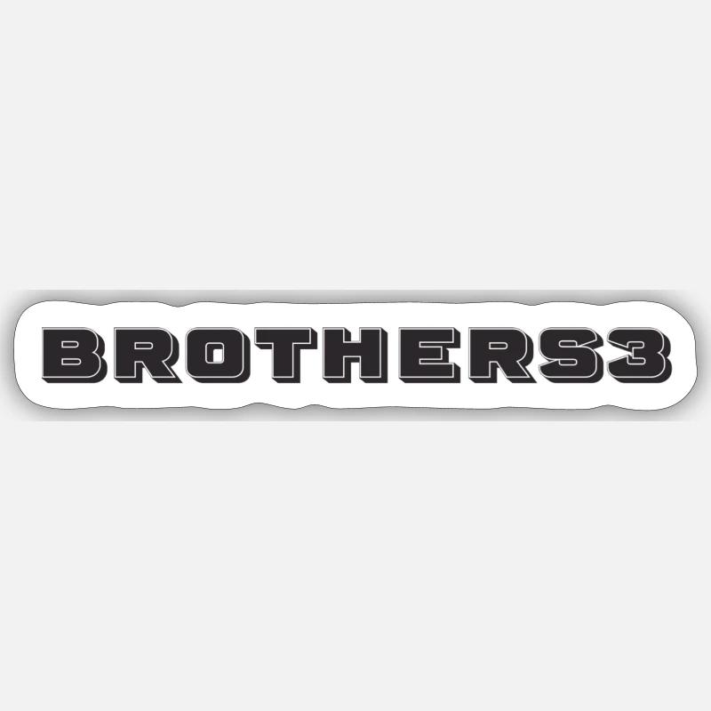 Brüder Sticker Größe S (10 x 10 cm)