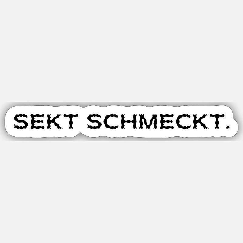 SEKT ODER SELTER Sticker Größe S (10 x 10 cm)