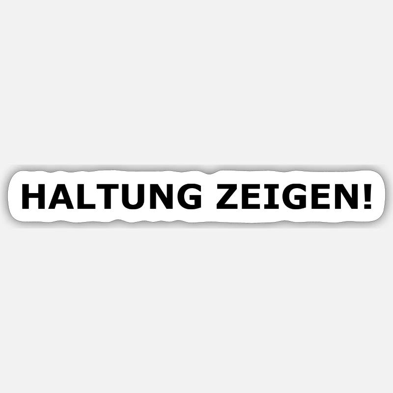 Faites preuve d’attitude ! - Sticker taille S (10 x 10 cm) - blanc mat