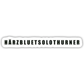 Härzbluetsolothurner Kanton Solothurn - Sticker Größe S (10 x 10 cm) - Mattweiß - Vorne