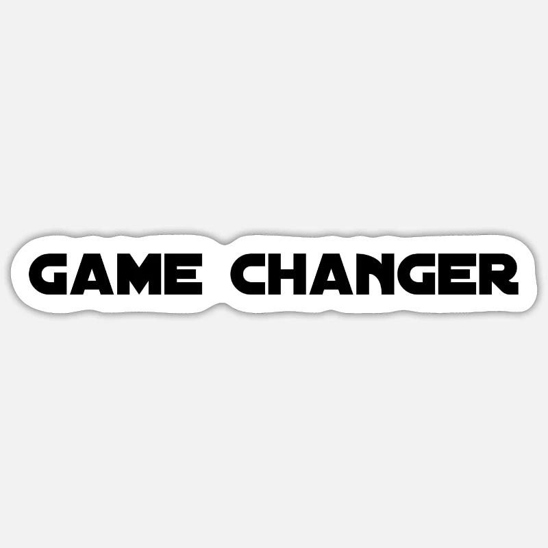 Game Changer - Sticker Größe S (10 x 10 cm) - Mattweiß