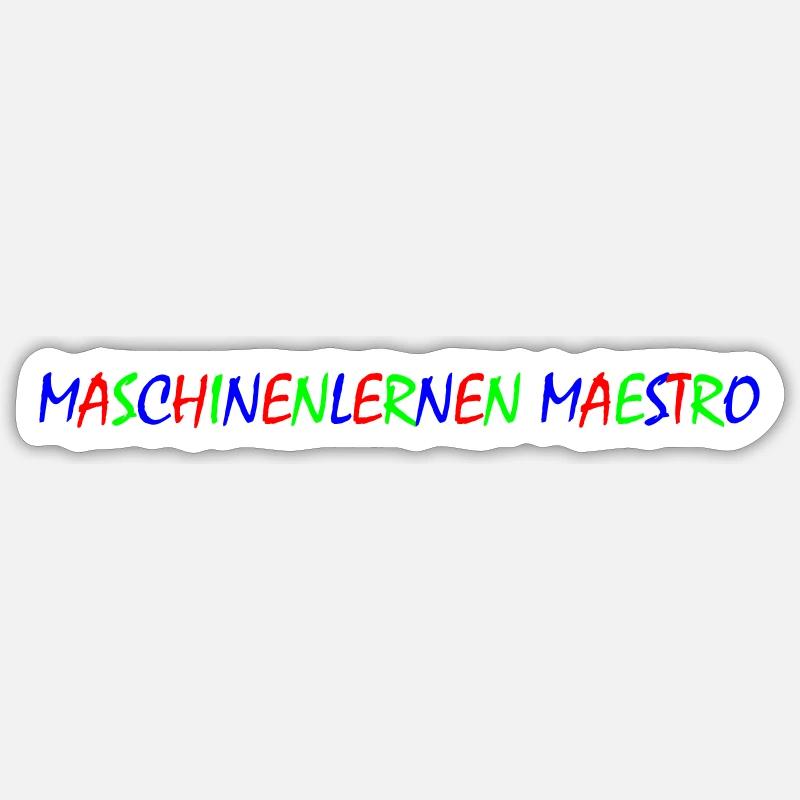 Machine Learning Maestro Sticker size S (10 x 10 cm)