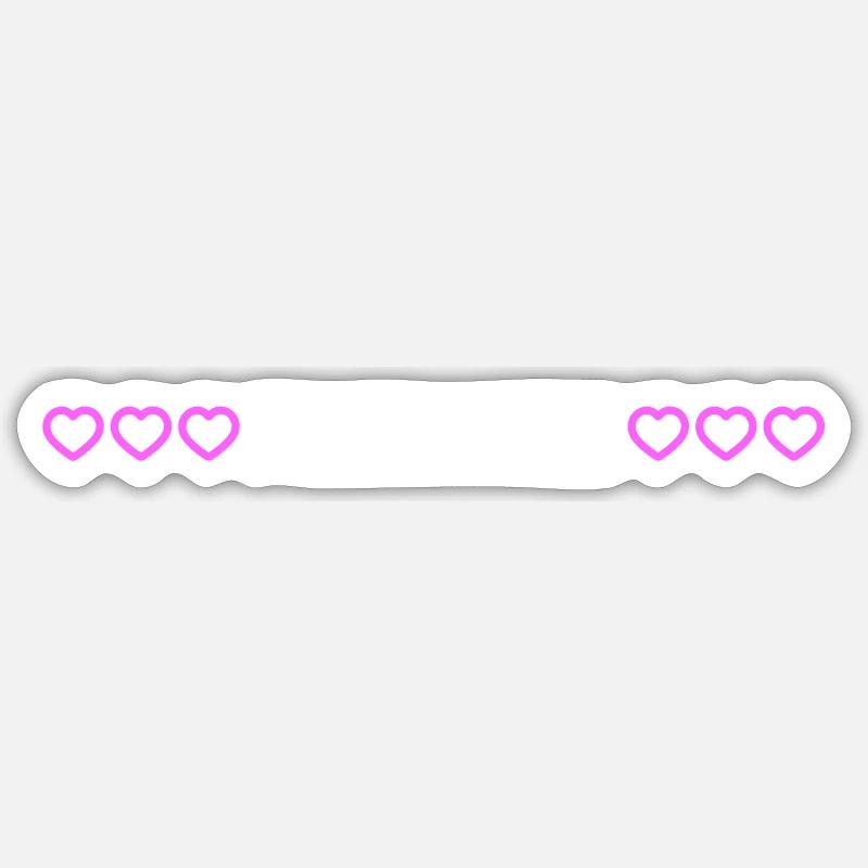 Cœur d’équipe de pêche - Sticker taille S (10 x 10 cm) - blanc mat