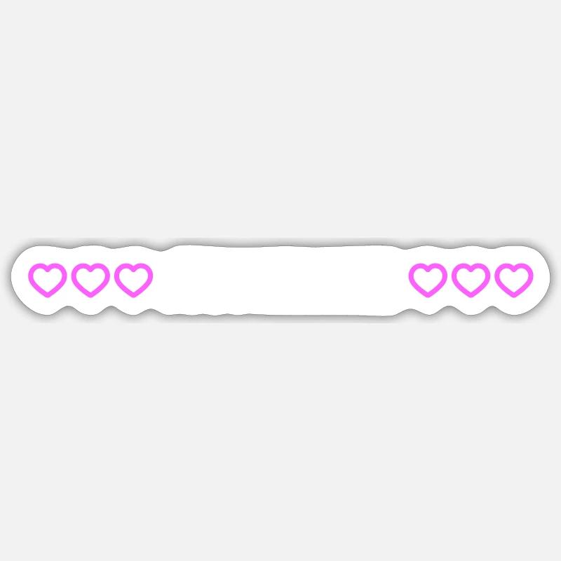 Just Married Wedding Hearts - Sticker size S (10 x 10 cm) - white matte