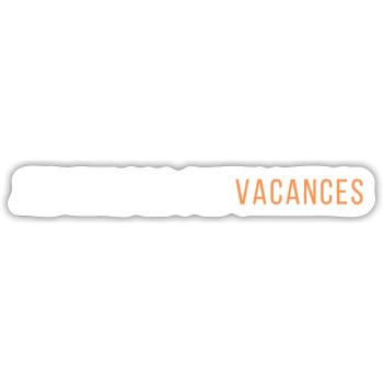 Ich kann nicht Urlaub machen - Sticker Größe S (10 x 10 cm) - Mattweiß - Vorne
