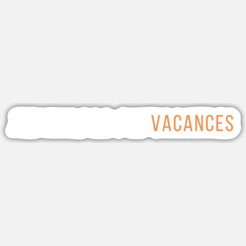 Ich kann nicht Urlaub machen - Sticker Größe S (10 x 10 cm) - Mattweiß
