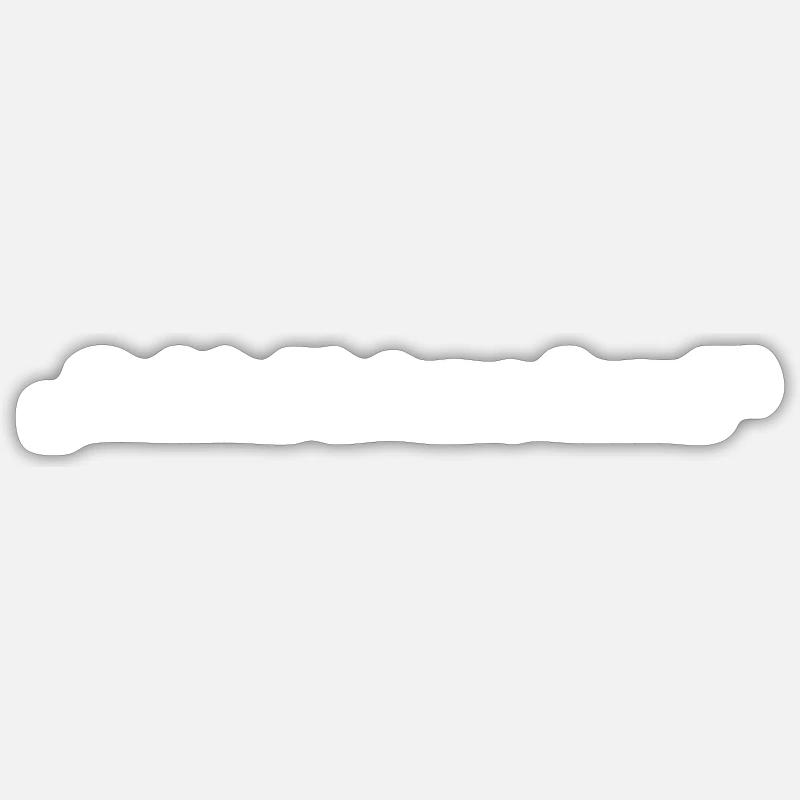 Crooked is modern - Sticker size S (10 x 10 cm) - white matte