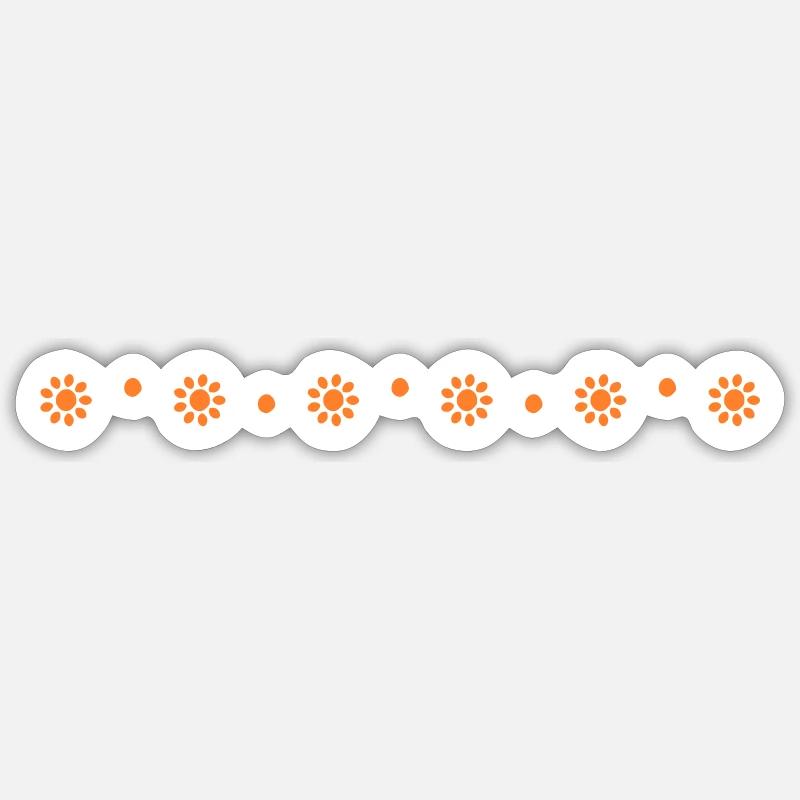 Very small sun line - Sticker size S (10 x 10 cm) - white matte