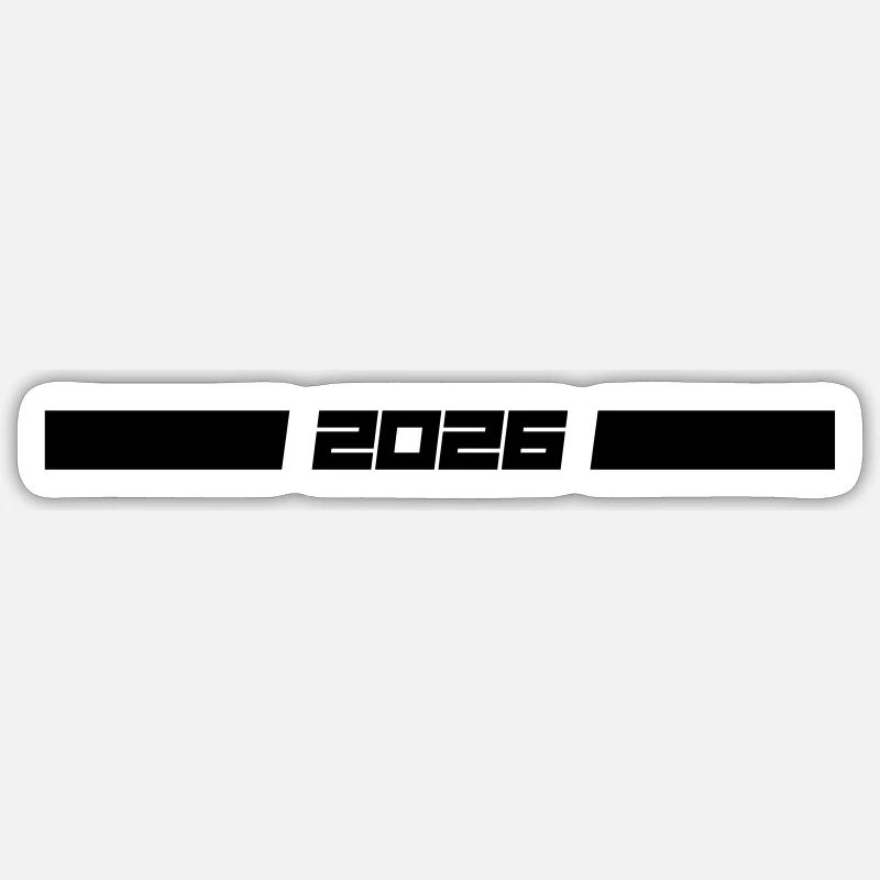 Ligne 2026 - Sticker taille S (10 x 10 cm) - blanc mat