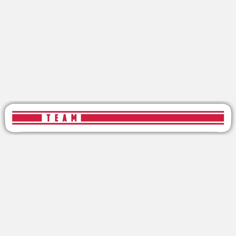 TEAM - Sticker Größe S (10 x 10 cm) - Mattweiß