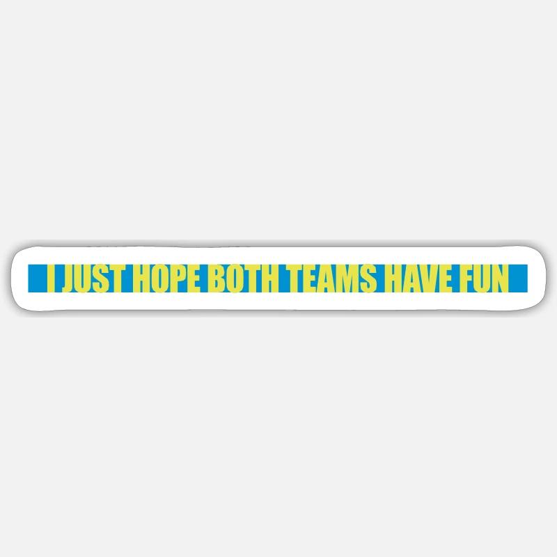 Both Teams Have Fun - Sticker size S (10 x 10 cm) - white matte