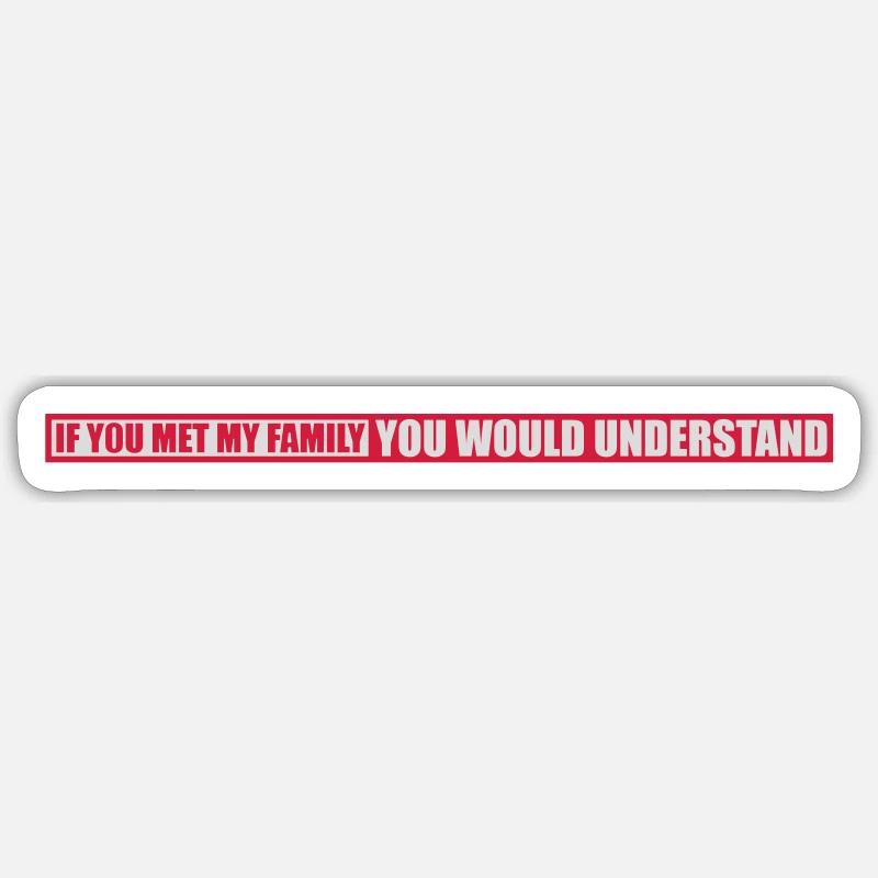 you would understand Zitat - Sticker Größe S (10 x 10 cm) - Mattweiß