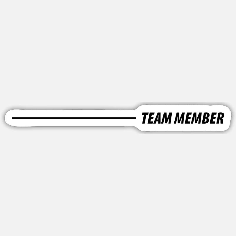 Team Members - Sticker size S (10 x 10 cm) - white matte