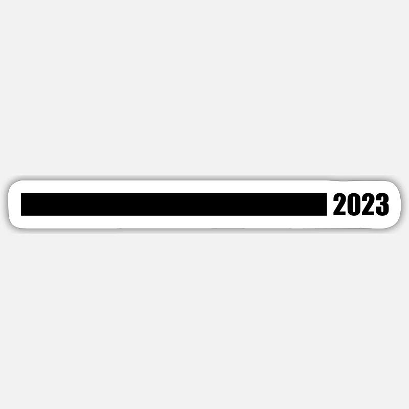 Ligne 2023 - Sticker taille S (10 x 10 cm) - blanc mat