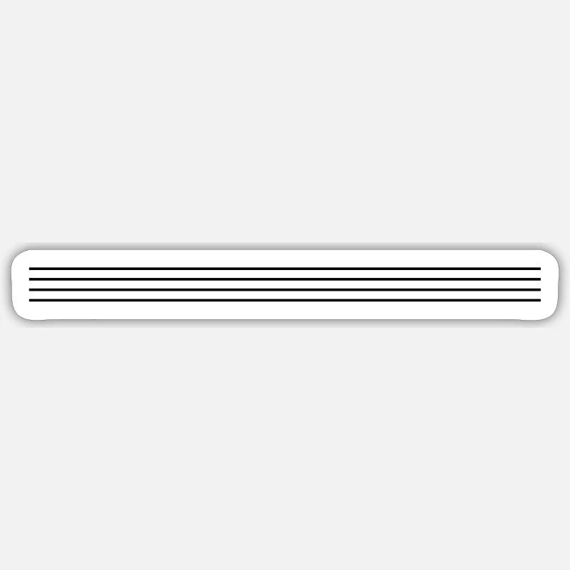 Dash Symbol Line Sticker size S (10 x 10 cm)