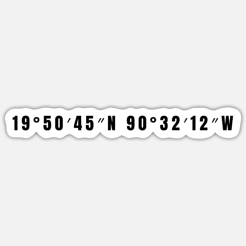 Campeche Mexiko - Sticker Größe S (10 x 10 cm) - Mattweiß