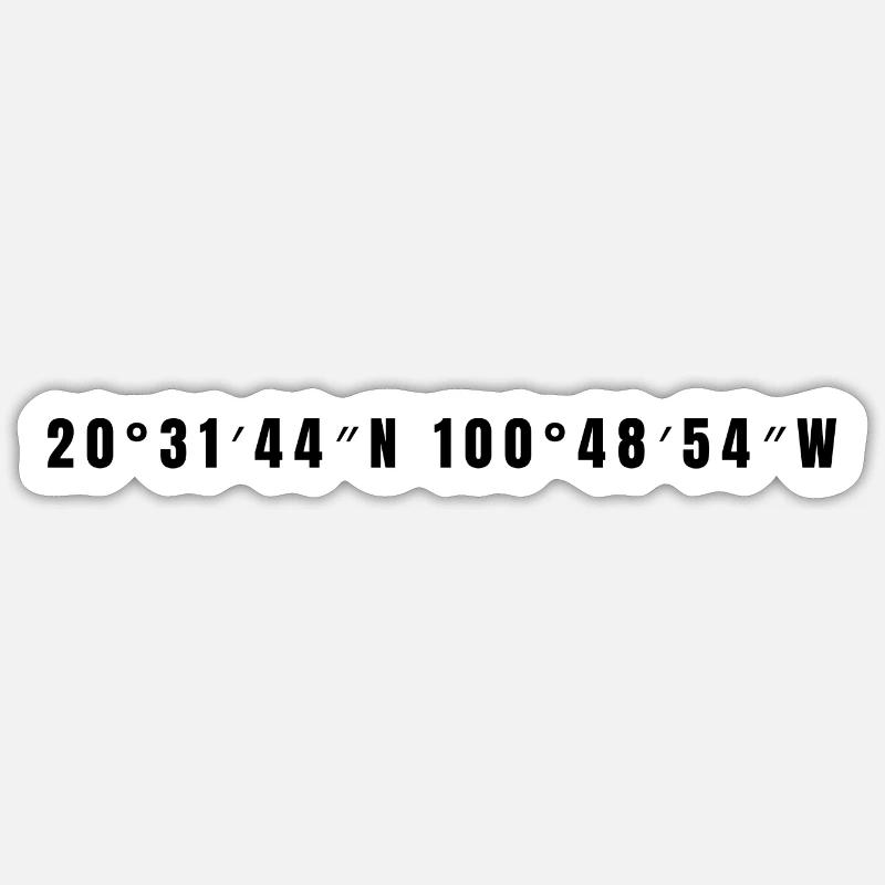 Celaya, Mexique - Sticker taille S (10 x 10 cm) - blanc mat