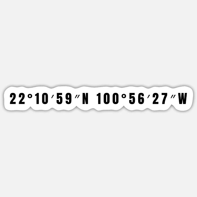 Soledad, Mexique - Sticker taille S (10 x 10 cm) - blanc mat