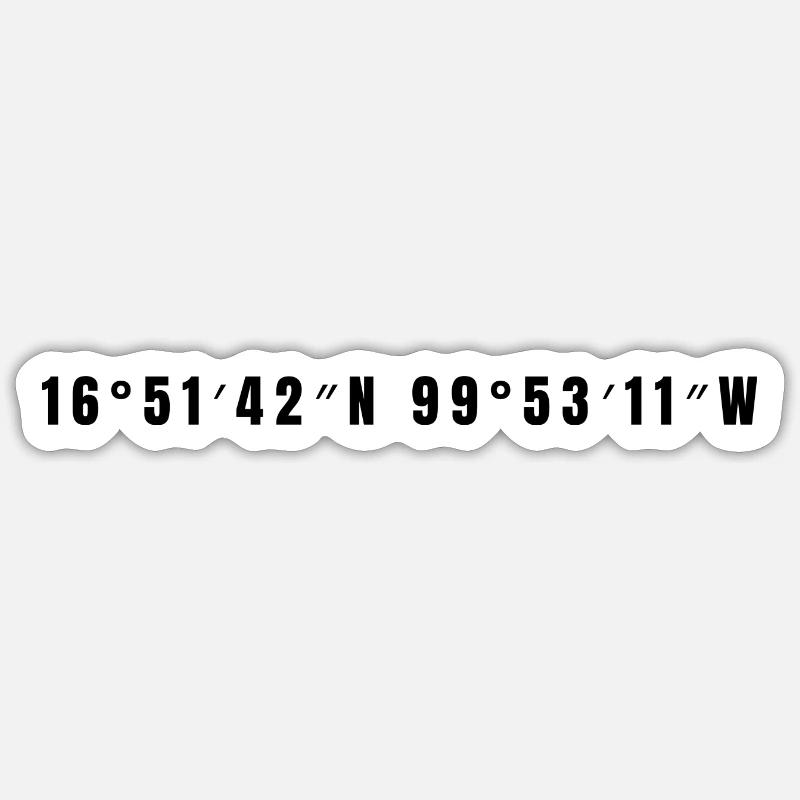 Acapulco, Mexico - Sticker size S (10 x 10 cm) - white matte