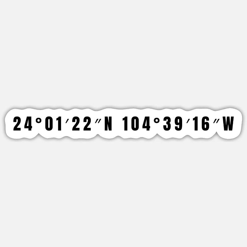 Durango Mexiko - Sticker Größe S (10 x 10 cm) - Mattweiß