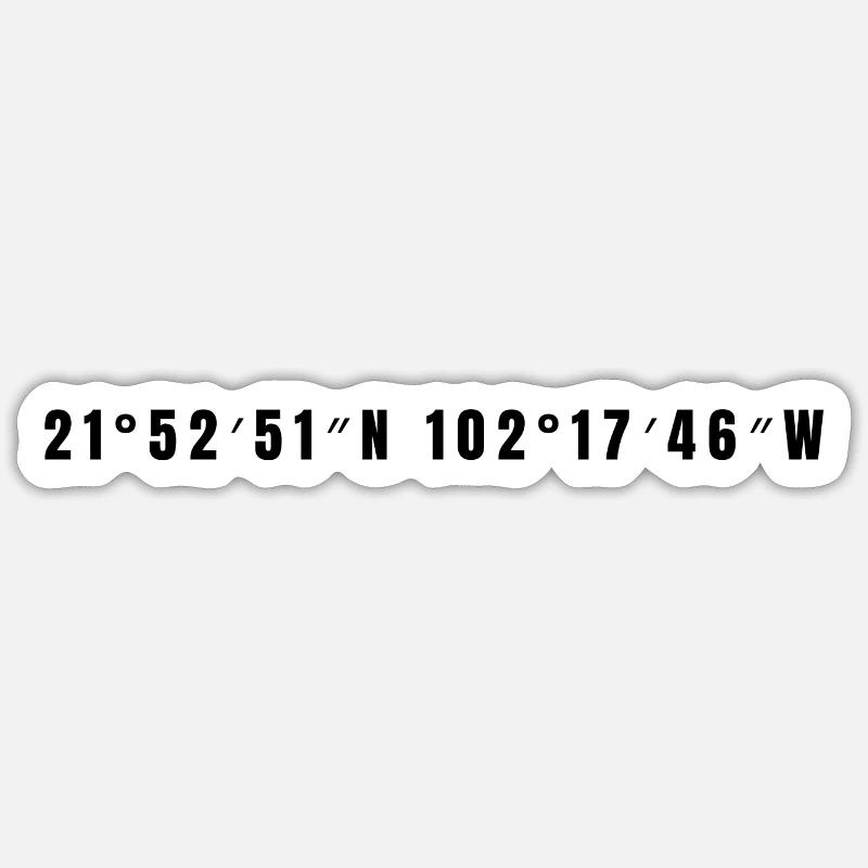 Aguascalientes Mexiko - Sticker Größe S (10 x 10 cm) - Mattweiß