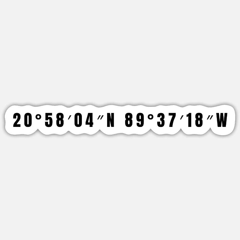 Mérida Mexiko - Sticker Größe S (10 x 10 cm) - Mattweiß