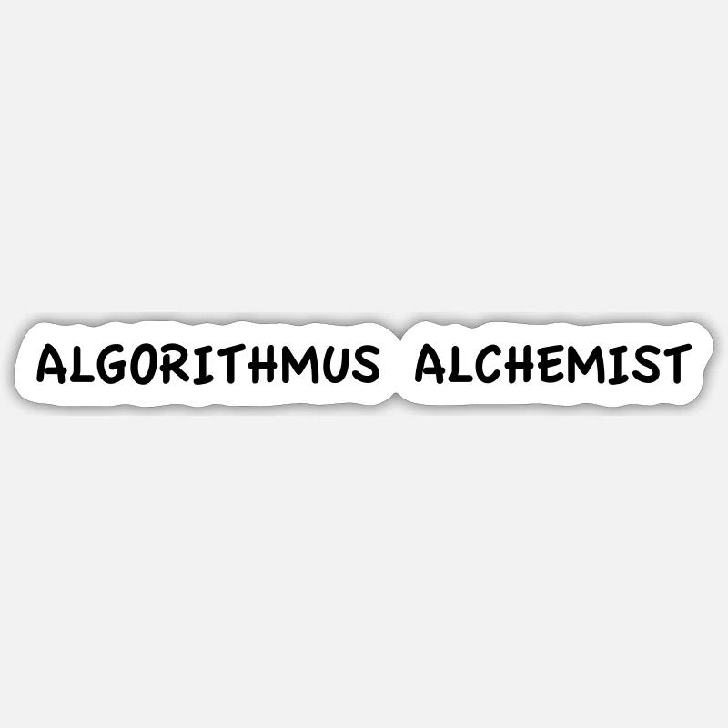 Algorithm Alchemist - Sticker size S (10 x 10 cm) - white matte
