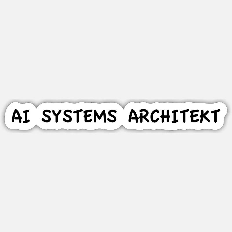 Architecte de systèmes d’IA - Sticker taille S (10 x 10 cm) - blanc mat